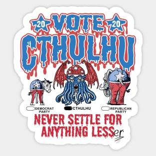 Vote Cthulhu Independent Voter 2020 Sticker